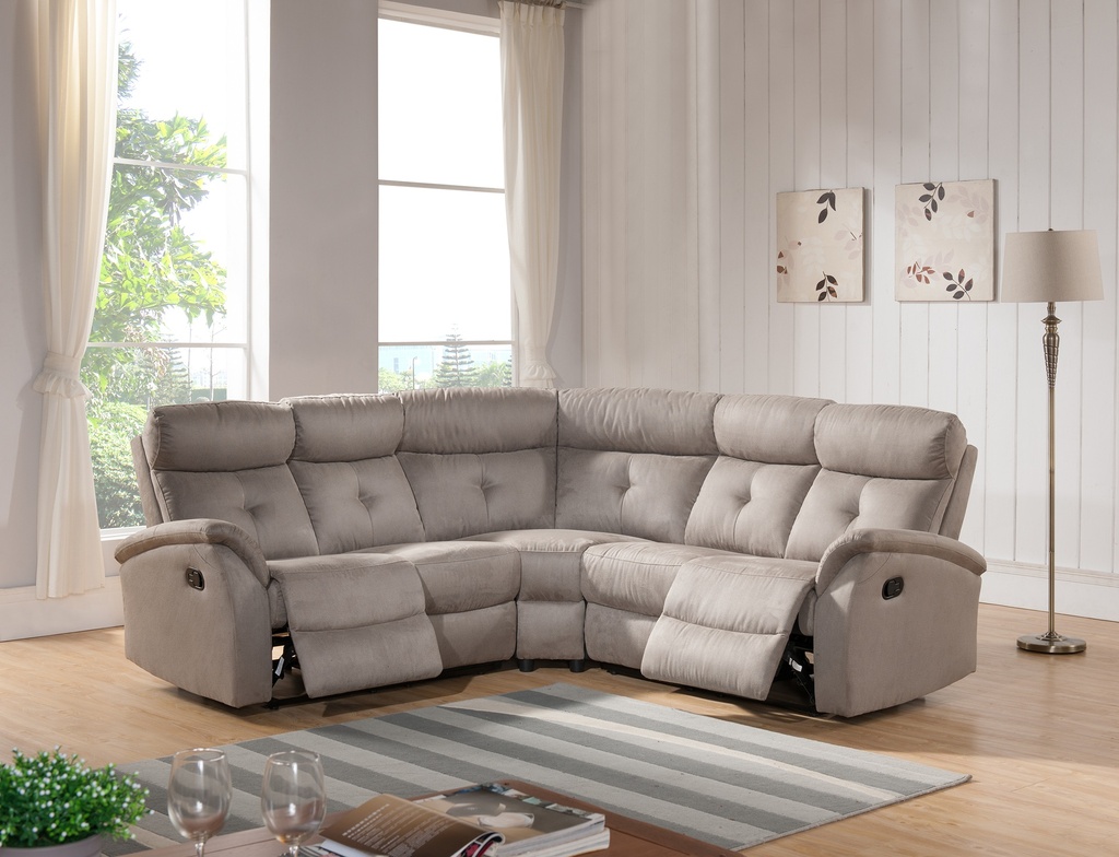 SALON D'ANGLE INCLINABLE LANA BEIGE