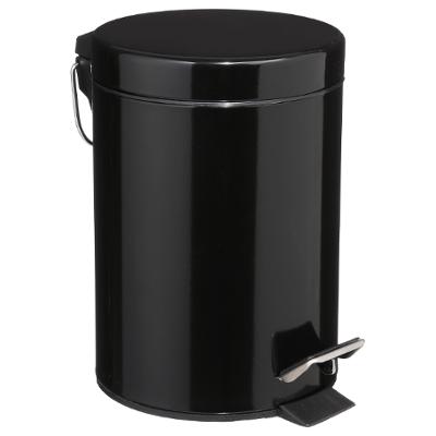 POUBELLE METAL 3L NOIR