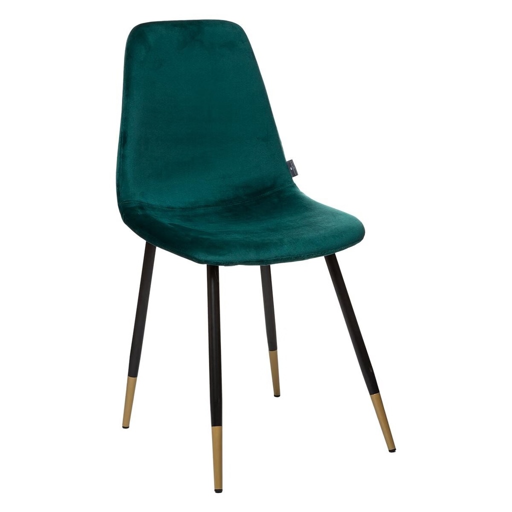 CHAISE TYKA VELOUR VERTE