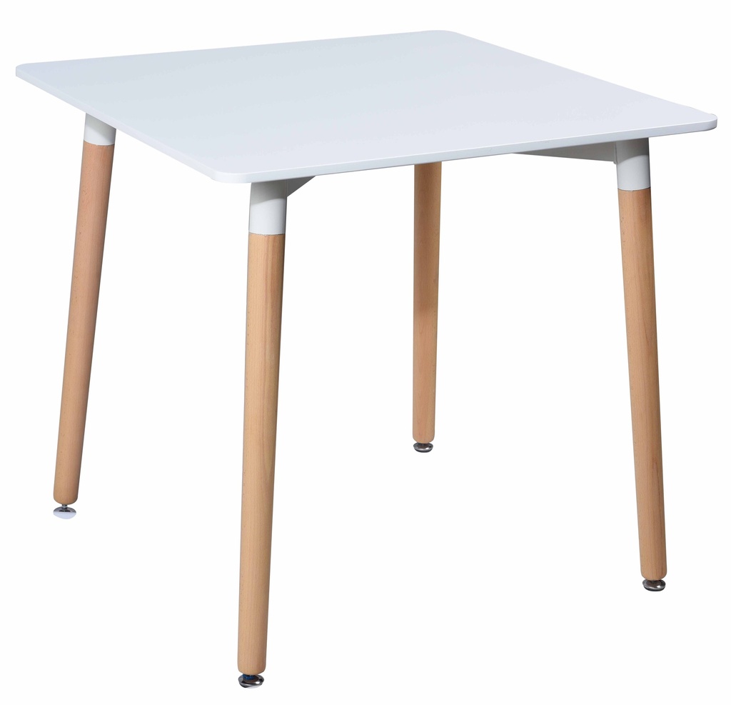 TABLE CARRE 60X60X73 cm BLANCHE