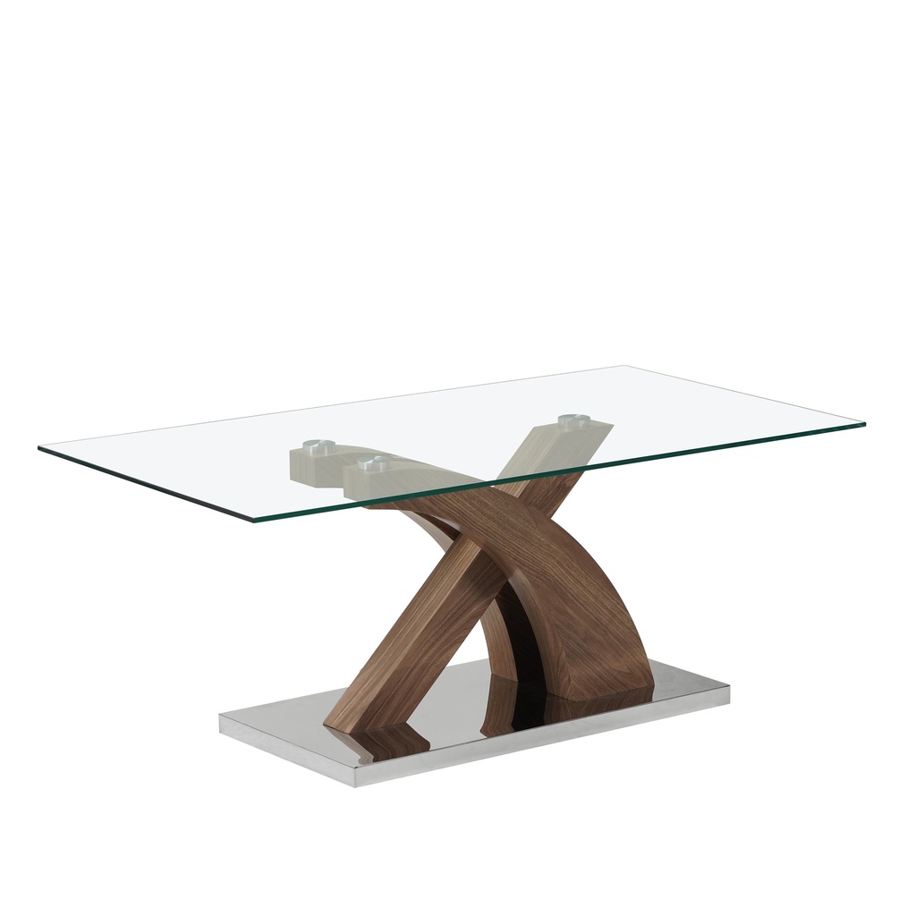 TABLE BASSE VITREE 110X60X45 cm