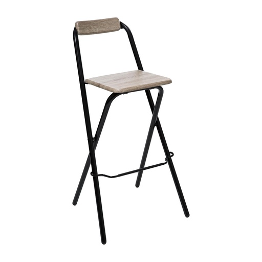 [140448D] TABOURET DE BAR LOUNA BOIS TREND