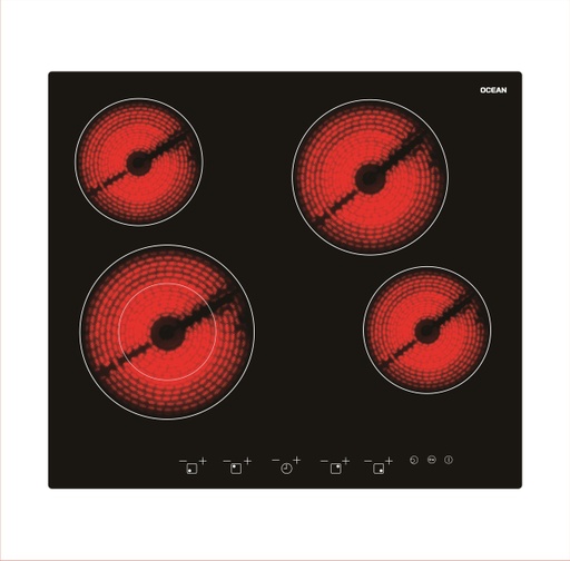 [OCLCH604TC] PLAQUE CERAMIQUE ENCASTRABLE 4 FEUX