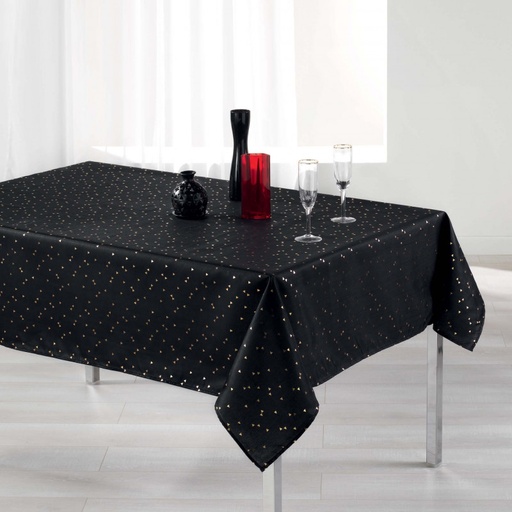 [1722237] NAPPE RECT 150X240 SH IMP SAF NOIR/OR