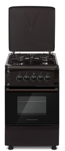 [WCLR5640G1B] CUISINIERE GAZ 4G+FG+GRILL MARRON WESTPOINT