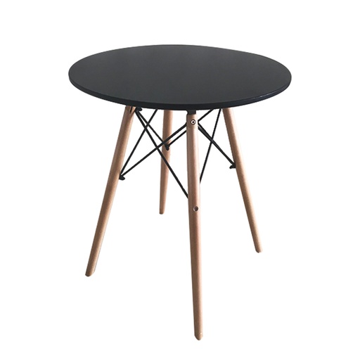 [T2-1BLACK] TABLE DECO NOIRE VERNIE 60X72