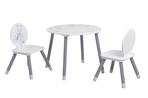 [138551] TABLE + 2 CHAISES "BEAR"