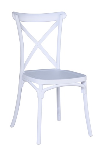 [C21WHITE] CHAISE PLASTIQUE BLANCHE